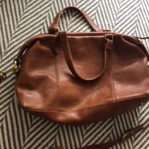 Madewell bowling bag genuine leather